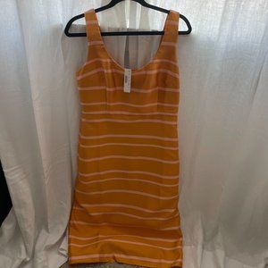 J. Crew Striped Gold and Yellow Dress
